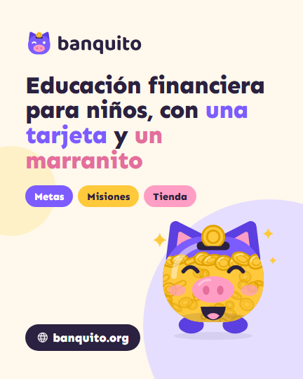 Publicación: «Educación financiera para niños, con una tarjeta y un marranito».